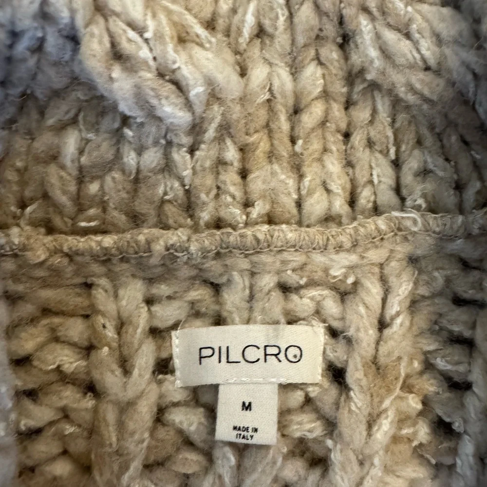 Pilcro Chunky Knit Cardigan in Cream - Picture 5 of 6